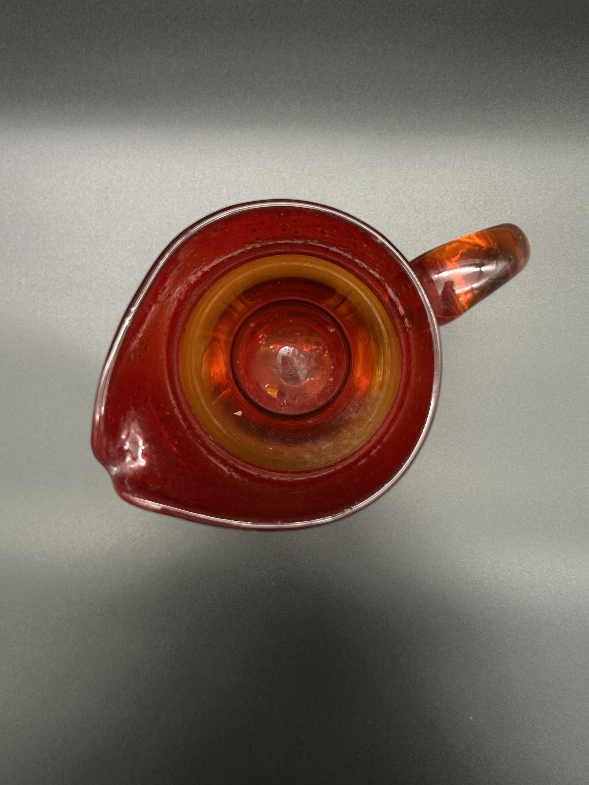 Dzbanek szklany czerwono-pomarańczowy - obrazek 2