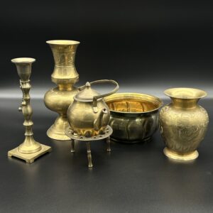 Zestaw dekoracyjny mosiężny (5 elementów)