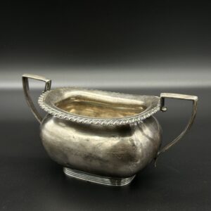 Cukiernica srebrzona z uchwytami