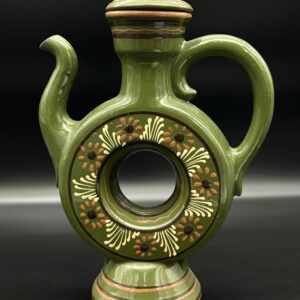 Dzban ceramiczny zielony folkowy