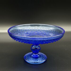 Patera szklana kobaltowa
