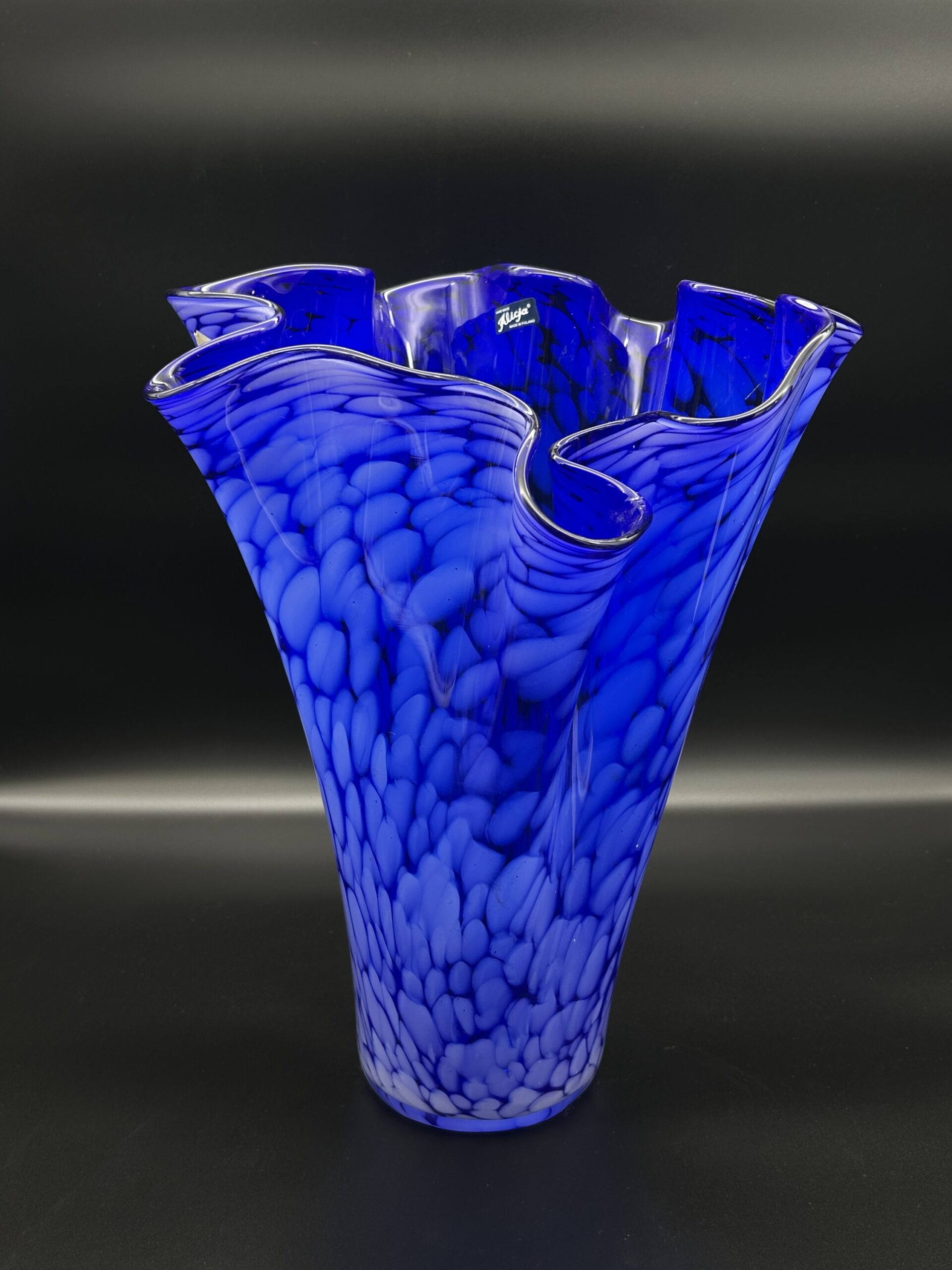 Wazon kobaltowy artystyczny - „Alicja”