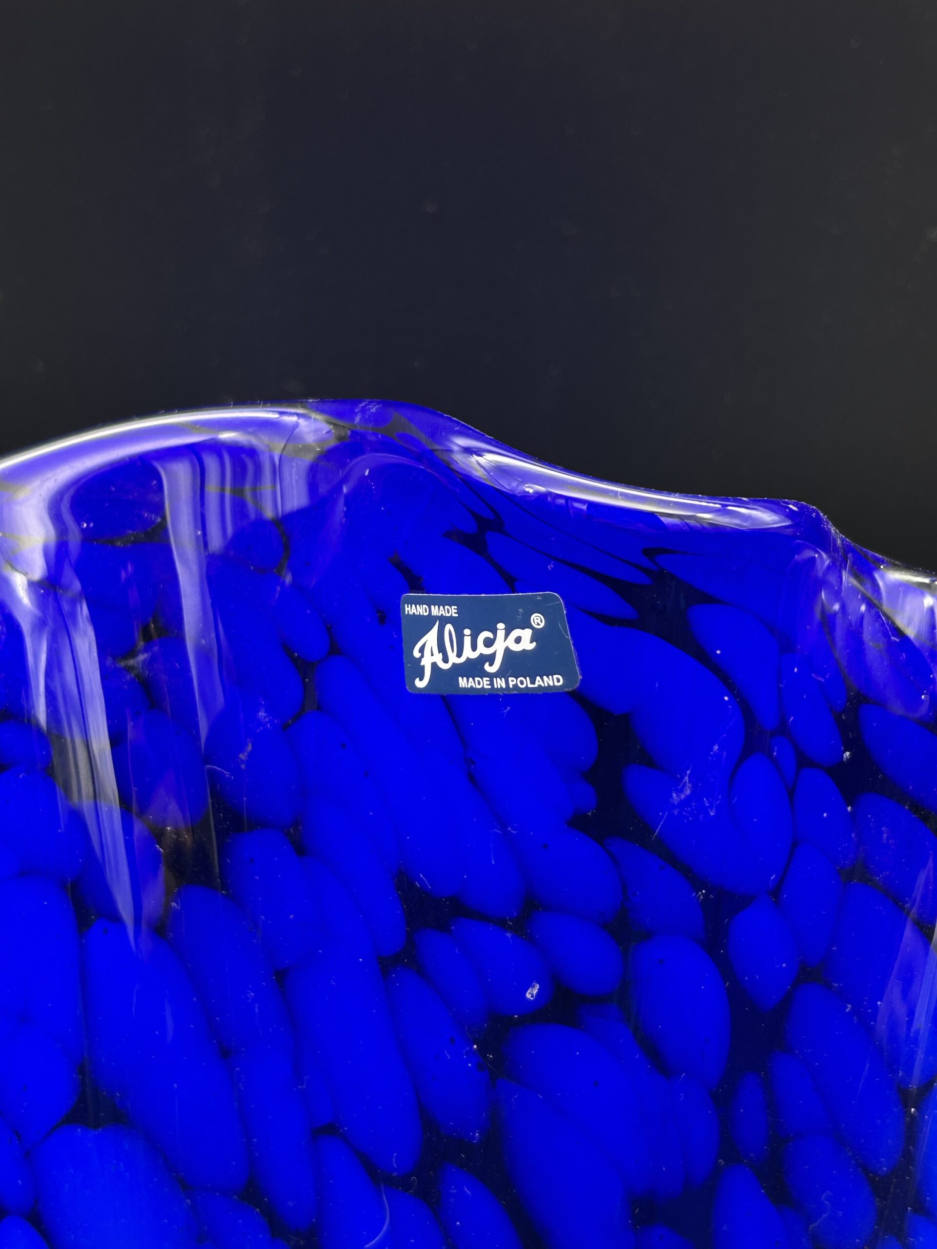 Wazon kobaltowy artystyczny - „Alicja” - obrazek 2