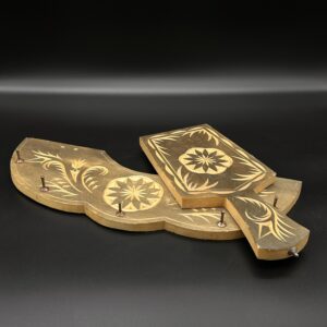 Zestaw drewnianych wieszaków