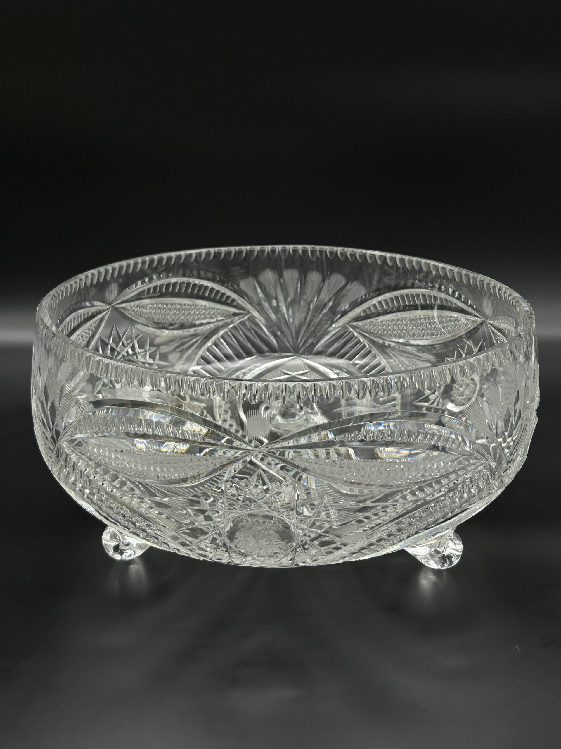 Kryształowa misa dekoracyjna