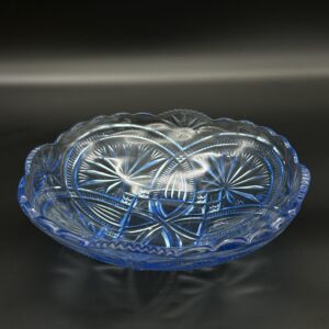 Szklany koszyk w kolorze kobaltowym