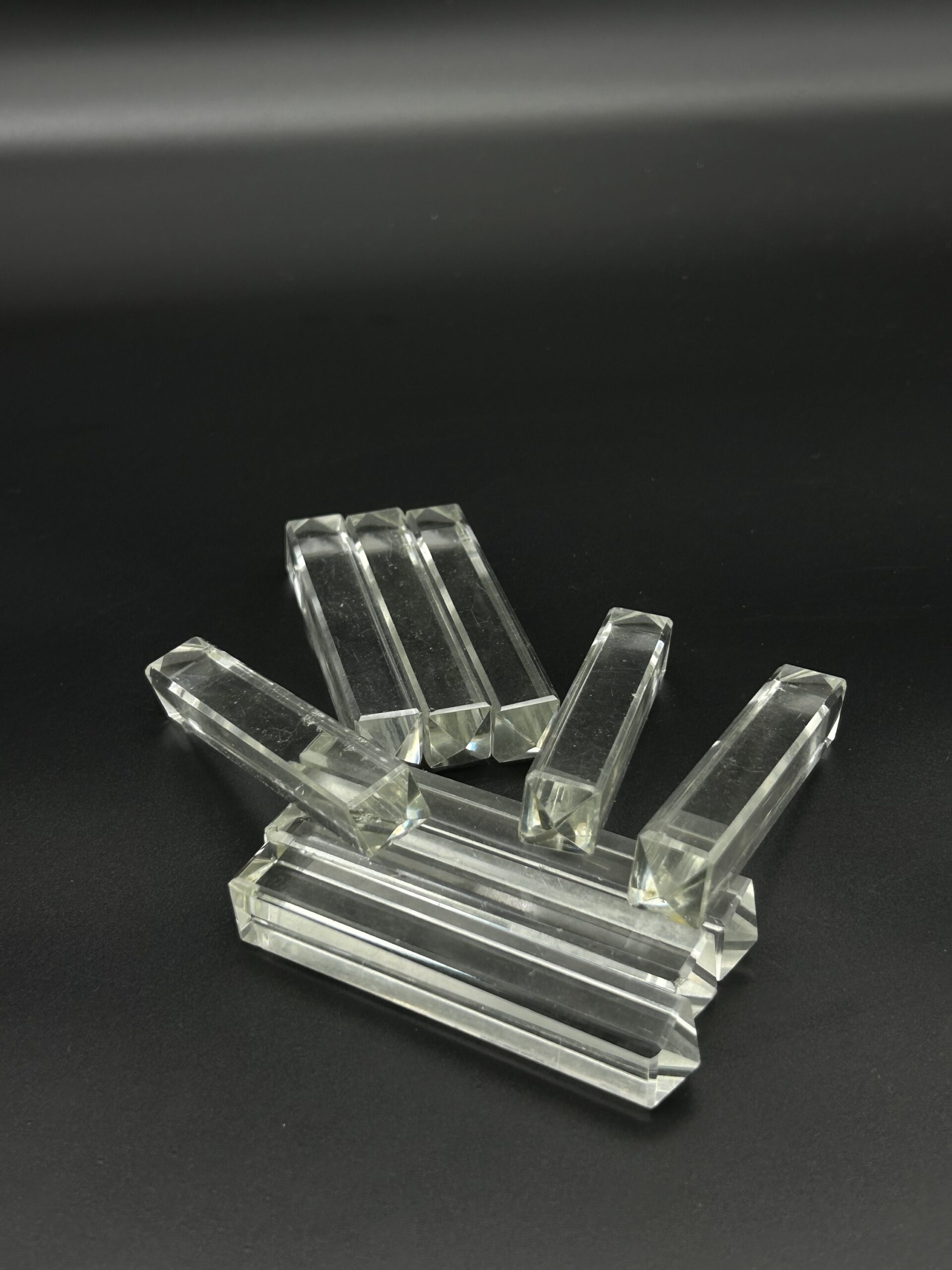 Kryształowe elementy dekoracyjne (komplet 8 szt.)