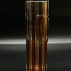 Wazon kryształowy w kolorze bursztynowym