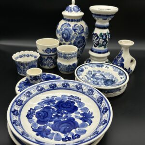 Zestaw ceramiki ręcznie malowanej – „Włocławek” i „Koło”