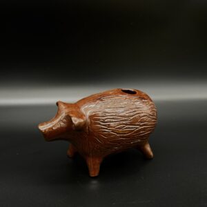 Skarbonka ceramiczna w kształcie dzika