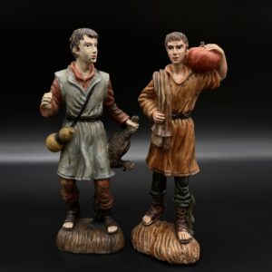 Zestaw 2 figurek pasterzy – styl rustykalny